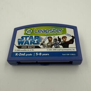 LeapFrog Leapster Game Cartridge Star Wars Jedi Math (5-8 Yrs /K-2nd grade)